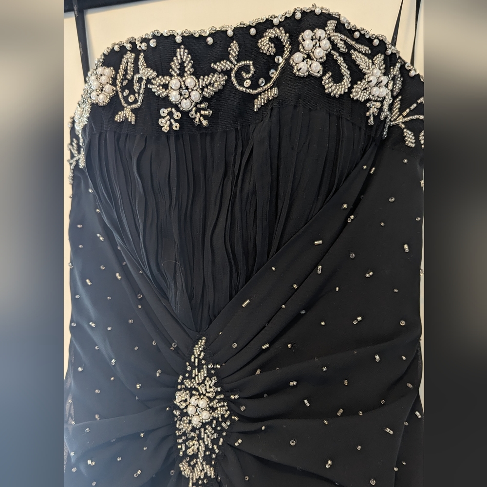 Strapless High-low Formal Dress w. Wrap